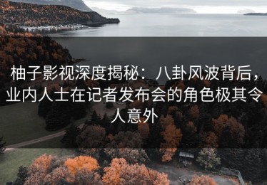 柚子影视深度揭秘：八卦风波背后，业内人士在记者发布会的角色极其令人意外